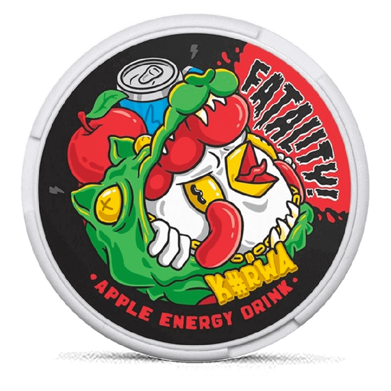 Kurwa Fatality Apple Energy Drink 50 mg Product Label Kurwa Fatality Apple Energy Drink 50 mg Product Label