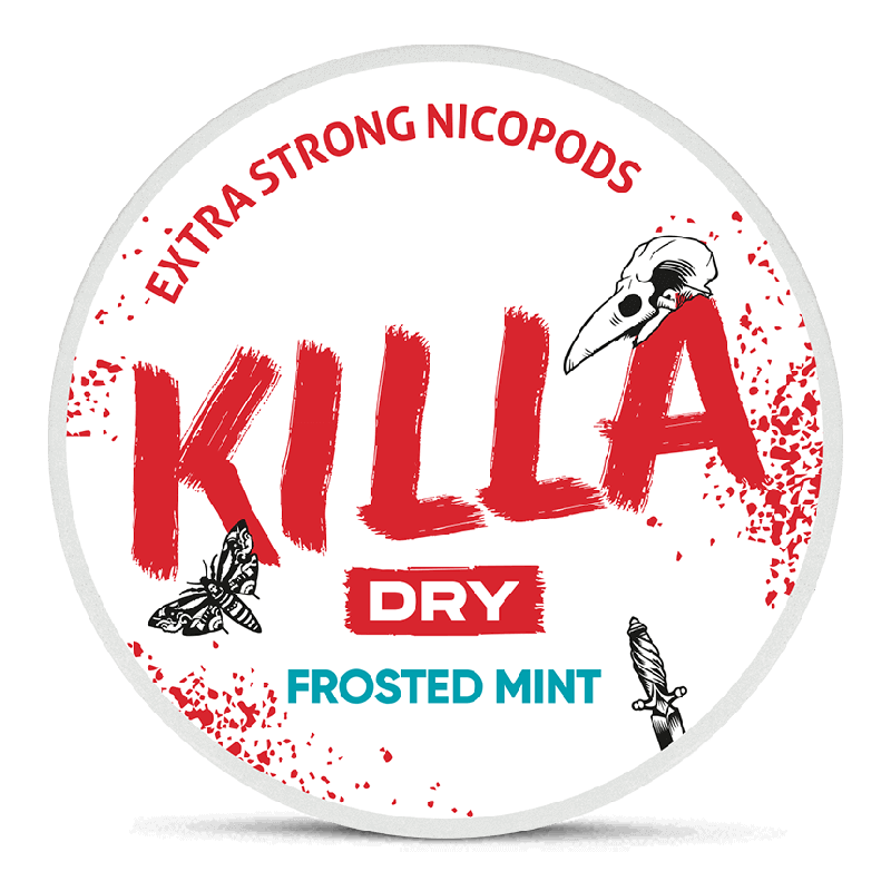 Killa Dry Frosted Mint Product Label Killa Dry Frosted Mint Product Label