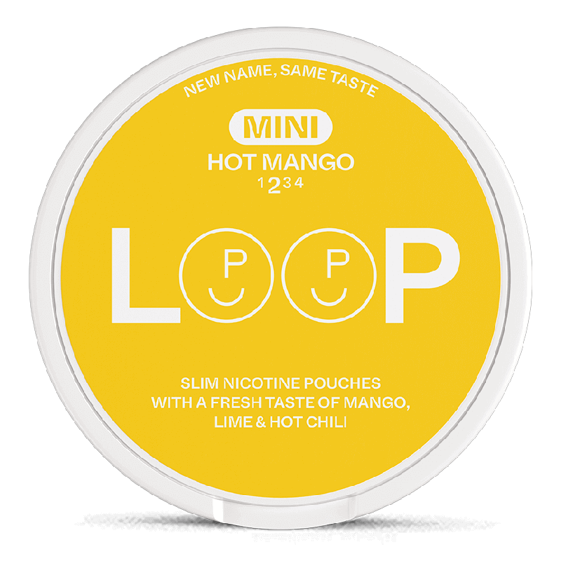 LOOP Hot Mango Mini Product Label LOOP Hot Mango Mini Product Label