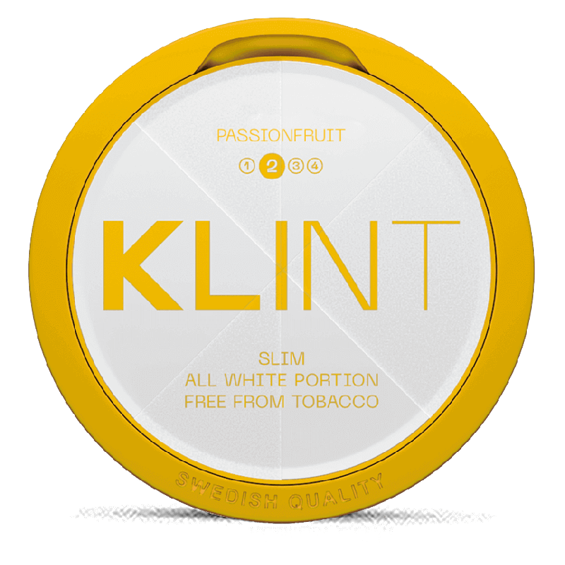 Klint Passionfruit Strong Product Label Klint Passionfruit Strong Product Label