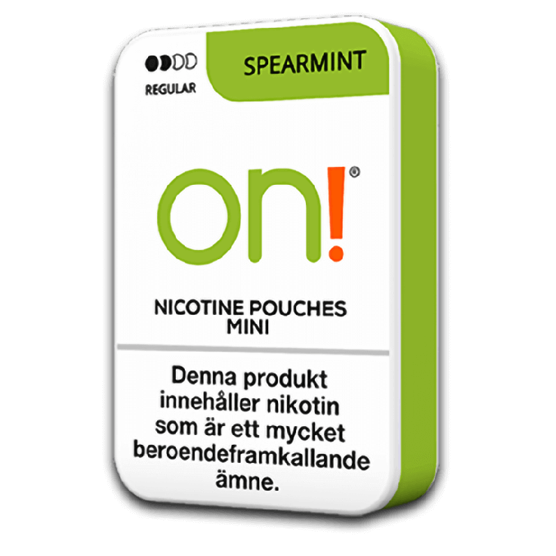 on! Spearmint 3 mg Product Label on! Spearmint 3 mg Product Label