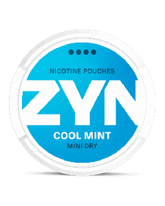 ZYN Mini Dry Cool Mint 6 mg Product Label