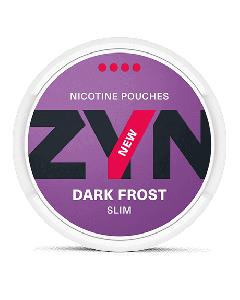 ZYN Slim Dark Frost Extra Strong Product Label