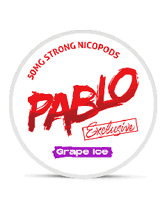 Pablo Exclusive 50 mg Grape Ice Product Label
