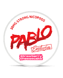 Pablo Exclusive 50 mg Strawberry Cheesecake Product Label